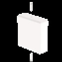 EMBOUT DE FERMETURE DE GOULOTTE POUR TUYAU BLANC RAL9010 35X35 U24X