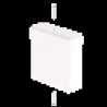 EMBOUT DE FERMETURE DE GOULOTTE POUR TUYAU BLANC RAL9010 35X35 U24X