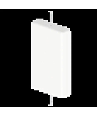 EMBOUT DE FERMETURE DE GOULOTT E CLIM  BLC RAL9010 45X75 U24X