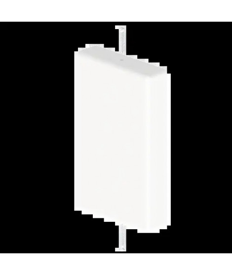 EMBOUT DE FERMETURE DE GOULOTT E CLIM  BLC RAL9010 45X75 U24X