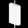 EMBOUT DE FERMETURE DE GOULOTT E CLIM  BLC RAL9010 45X75 U24X