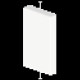 EMBOUT DE FERMETURE DE GOUL CL IM  BLC RAL9010 60X100 U24X