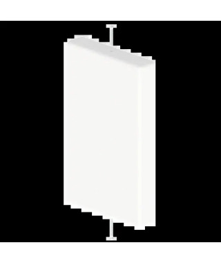 EMBOUT DE FERMETURE DE GOUL CL IM  BLC RAL9010 60X100 U24X