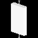 EMBOUT DE FERMETURE DE GOUL CL IM  BLC RAL9010 60X100 U24X