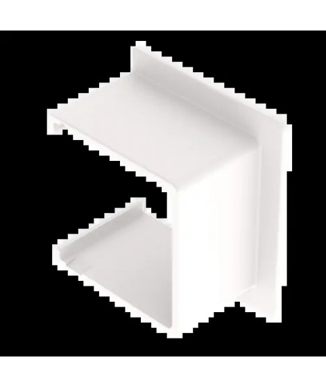 PASSAGE DE MUR DROIT BLANC RAL9010 35X35 U24X