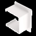 PASSAGE DE MUR DROIT BLANC RAL9010 35X35 U24X