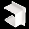 PASSAGE DE MUR DROIT BLANC RAL9010 35X35 U24X