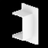 PASSAGE DE MUR DROIT BLANC RAL 9010 45X75 U24X