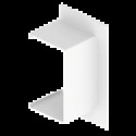 PASSAGE DE MUR DROIT BLANC RAL 9010 60X100 U24X
