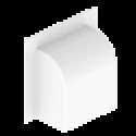 PASSAGE DE MUR 90 BLANC RAL901 0 60X100 U24X
