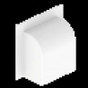 PASSAGE DE MUR 90 BLANC RAL901 0 60X100 U24X