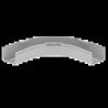 COUDE PLAT 90 GRIS RAL7035 60X 75 U23X