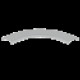 COUVERCLE COUDE PLAT 90 GRIS R AL7035 75 U23X