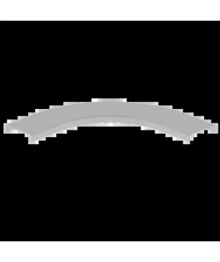 COUVERCLE COUDE PLAT 90 GRIS R AL7035 75 U23X