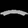 COUVERCLE COUDE PLAT 90 GRIS R AL7035 75 U23X