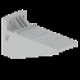 SUPPORT HORIZONTAL ISOLANT GRI S RAL7035 150 U23X