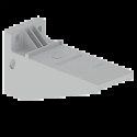 SUPPORT HORIZONTAL ISOLANT GRI S RAL7035 150 U23X