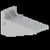 SUPPORT HORIZONTAL ISOLANT GRI S RAL7035 150 U23X