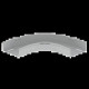 COUDE PLAT 90 GRIS RAL7035 60X 150 U23X