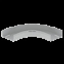 COUDE PLAT 90 GRIS RAL7035 60X 150 U23X
