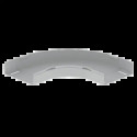 COUDE PLAT 90 GRIS RAL7035 60X 200 U23X