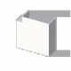 ANGLE PLAT BLANC RAL9010 40X60 U24X