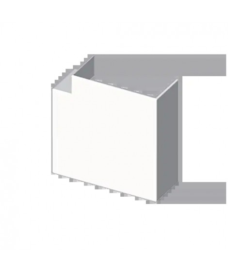 ANGLE PLAT BLANC RAL9010 40X60 U24X