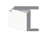 ANGLE PLAT BLANC RAL9010 40X60 U42X SANS HALOGENES
