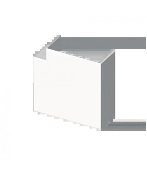ANGLE PLAT BLANC RAL9010 40X60 U42X SANS HALOGENES