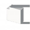 ANGLE PLAT BLANC RAL9010 40X60 U42X SANS HALOGENES