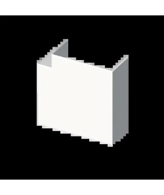 ANGLE PLAT BLANC RAL9010 40X90 U24X