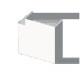 ANGLE PLAT BLANC RAL9010 60X90 U24X