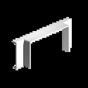 DERIVATION T BLANC RAL9010 40X 40 U24X