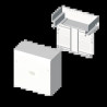 BOITE DE CONNEXION-DERIVATION BLANC RAL9010 40X60 U24X