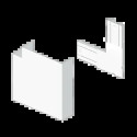 ANGLE PLAT BLANC RAL9010 50X10 0 U24X