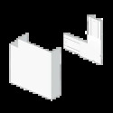 ANGLE PLAT BLANC RAL9010 50X13 0 U24X