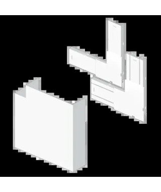 ANGLE PLAT BLANC RAL9010 50X15 0 U24X
