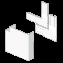 ANGLE PLAT BLANC RAL9010 50X15 0 U24X