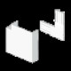 ANGLE PLAT BLANC RAL9010 70X10 0 U24X