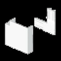 ANGLE PLAT BLANC RAL9010 70X10 0 U24X