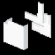 ANGLE PLAT BLANC RAL9010 70X17 0 U24X
