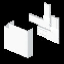 ANGLE PLAT BLANC RAL9010 70X17 0 U24X