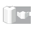 ANGLE EXTERIEUR BLANC RAL9010 50X130 U24X
