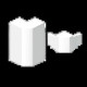 ANGLE EXTERIEUR BLANC RAL9010 70X100 U24X
