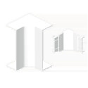 ANGLE INTERIEUR BLANC RAL9010 50X130 U24X