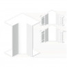ANGLE INTERIEUR BLANC RAL9010 50X150 U24X