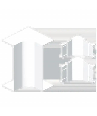 ANGLE INTERIEUR BLANC RAL9010 70X210 U24X