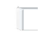 EMBOUT DE FERMETURE BLANC RAL9 010 70X130 U24X