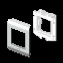 ADAPTATEUR 1 APPAREILLAGE MOSA IC COULEUR ALU 65 U24X