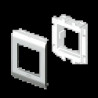 ADAPTATEUR 1 APPAREILLAGE MOSA IC COULEUR ALU 65 U24X